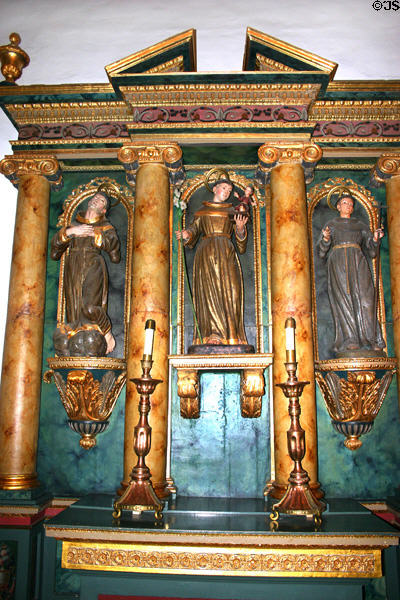 Right side altar (c1810) of Mission Dolores. San Francisco, CA.