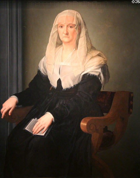 Portrait of Elderly Lady (c1540) by Agnolo Bronzino of Florence, Italy at Legion of Honor Museum. San Francisco, CA.