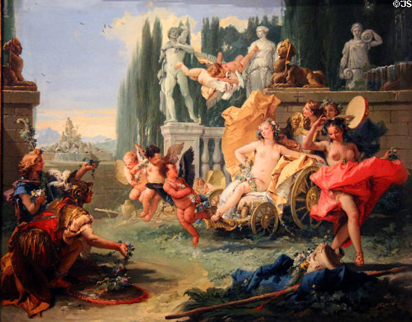 Empire of Flora painting (c1743) by Giovanni Battista Tiepolo at Legion of Honor Museum. San Francisco, CA.
