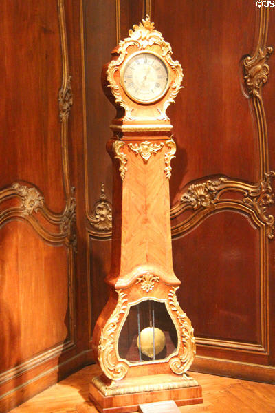 Long-case clock (1745-9) by Julien Le Roy of France at Legion of Honor Museum. San Francisco, CA.