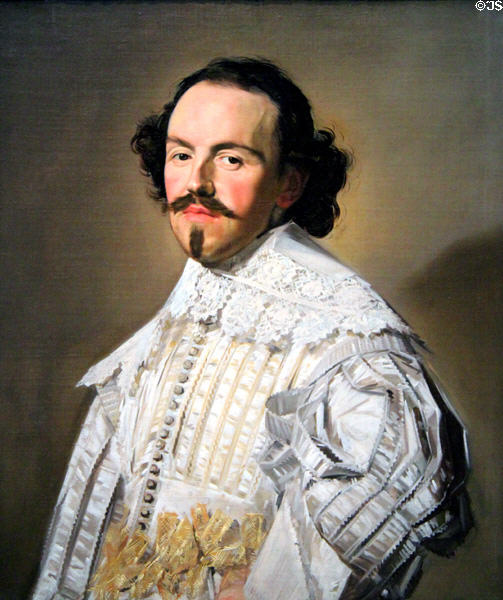Portrait of Gentleman in White (c1637) by Frans Hals at Legion of Honor Museum. San Francisco, CA.