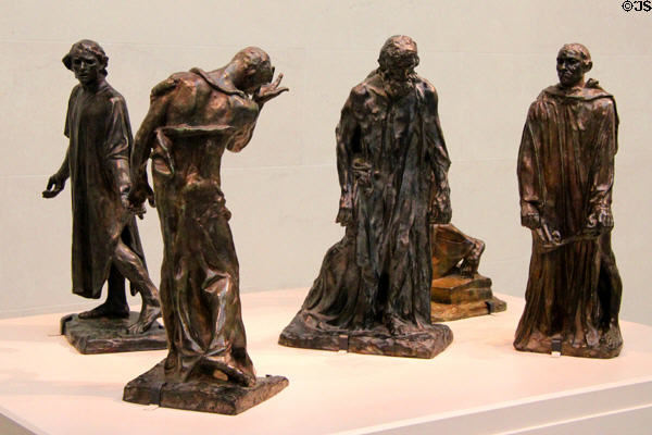 The Burghers of Calais bronze sculptures (1885-6, cast 1906) by Auguste Rodin at Legion of Honor Museum. San Francisco, CA.