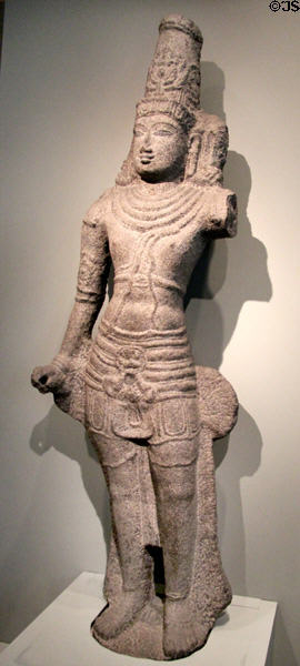 Hindu deity Rama sculpture (1300-1500) from Tamil Nadu, India at Asian Art Museum. San Francisco, CA.