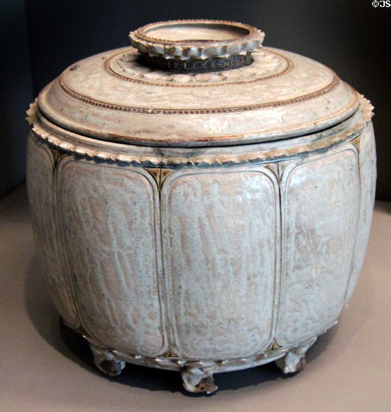 Lidded jar (1000-1200) from Northern Vietnam at Asian Art Museum. San Francisco, CA.
