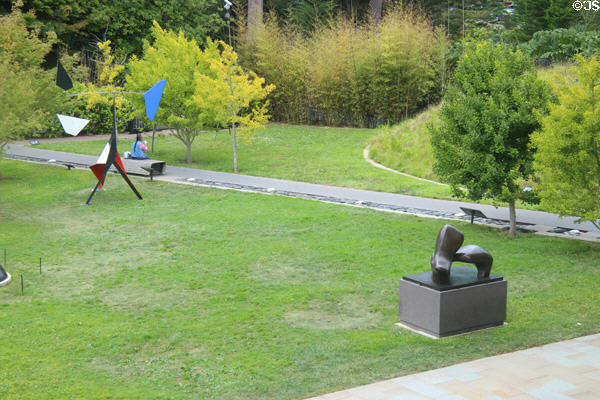 Sculpture garden at de Young Museum. San Francisco, CA.