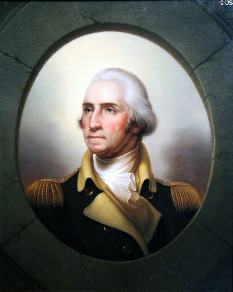 George Washington portrait (c1850 replica) by Rembrandt Peale at de Young Museum. San Francisco, CA.