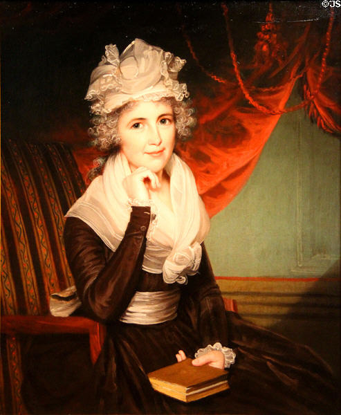 Mrs. John Rogers portrait (c1795) by James Earl at de Young Museum. San Francisco, CA.