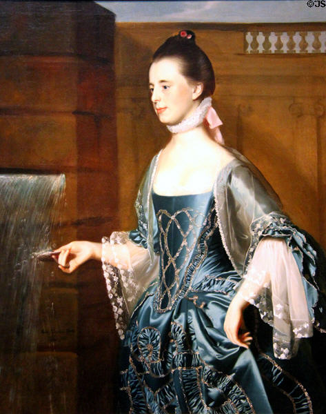 Mrs. Daniel Sargent portrait (1763) by John Singleton Copley at de Young Museum. San Francisco, CA.