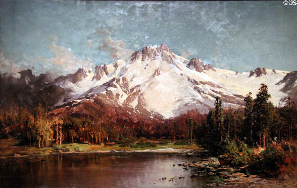 Mount Tallac from Lake Tahoe painting (1880) by Thomas Hill at de Young Museum. San Francisco, CA.