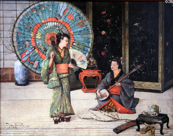 Scene from "the Mikado" painting (1886) by Henry Alexander at de Young Museum. San Francisco, CA.