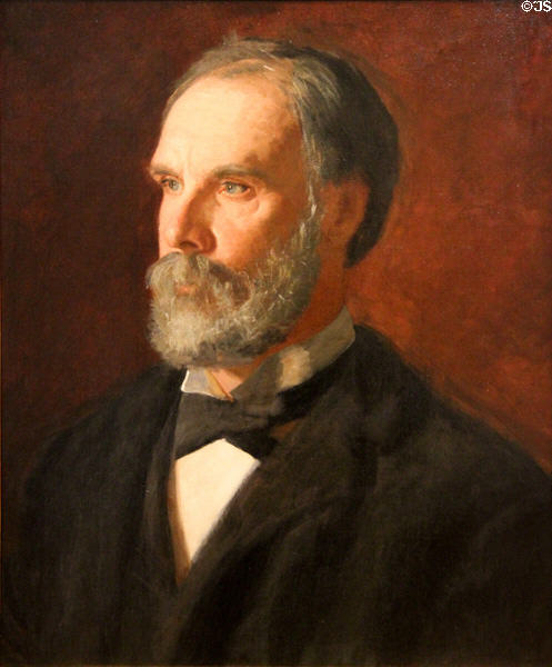 Professor William Woolsey Johnson portrait (c1896) by Thomas Eakins at de Young Museum. San Francisco, CA.