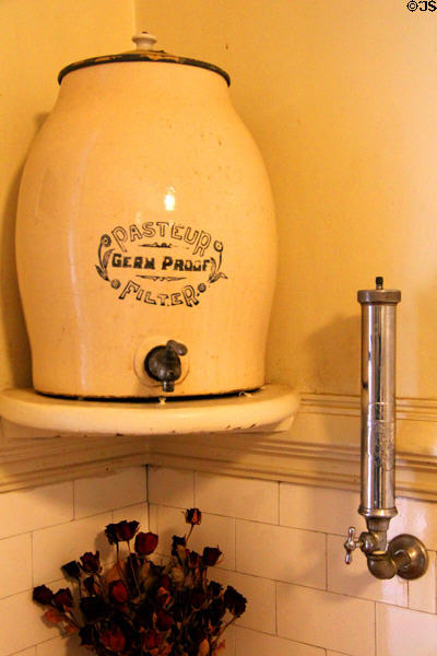Pasteur Germ Proof Filter to purify water pantry at Haas-Lilienthal House. San Francisco, CA.
