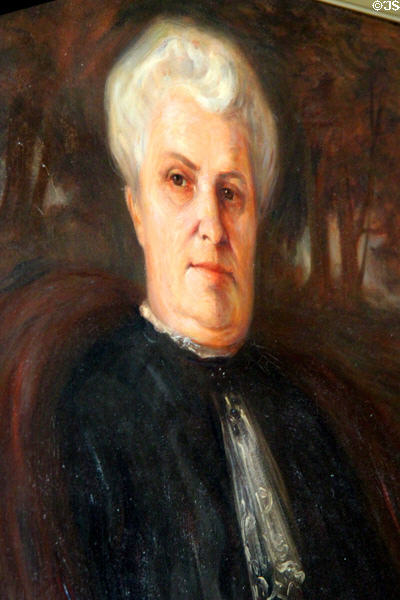 Portrait of Bertha Haas (1861-1927) at Haas-Lilienthal House. San Francisco, CA.