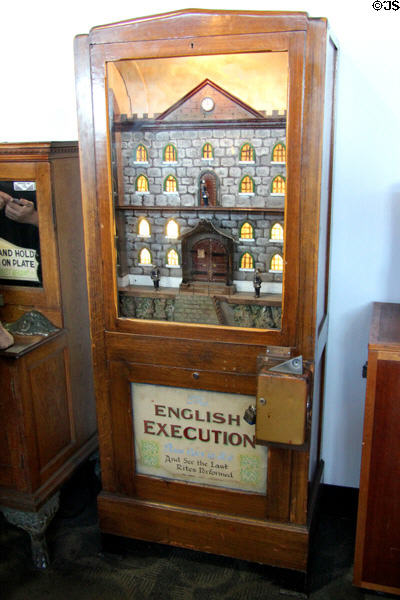 English Execution mechanical show at Musée Mécanique. San Francisco, CA.