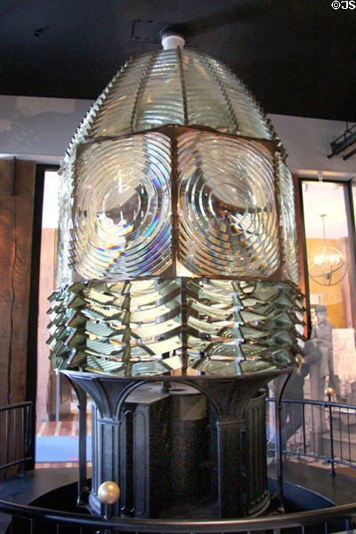 Lighthouse Fresnel lens at Maritime National Park Welcome Center. San Francisco, CA.