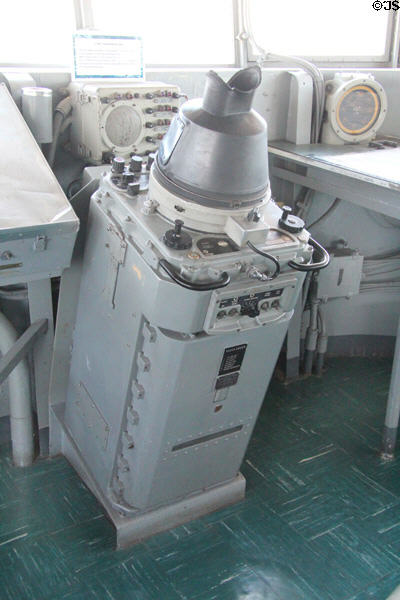 Ship's radar unit on USS Hornet CV-12. Alameda, CA.