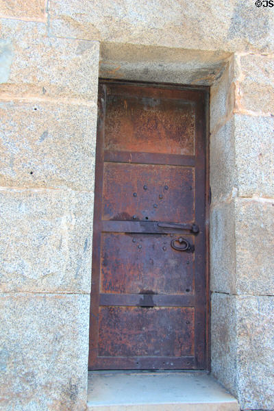 Iron door at Mariposa County Old Stone jail. Mariposa, CA.