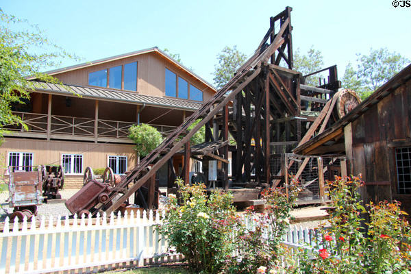 Mining Machinery at Mariposa Museum & History Center. Mariposa, CA.