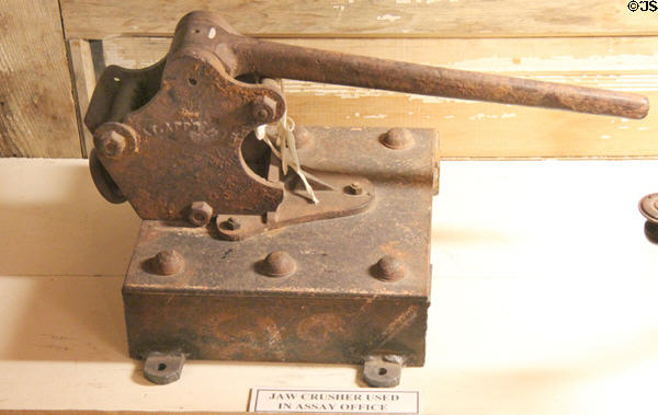 Jaw crusher used in assay office at Mariposa Museum. Mariposa, CA.