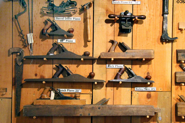 Display of planning tools at Mariposa Museum. Mariposa, CA.