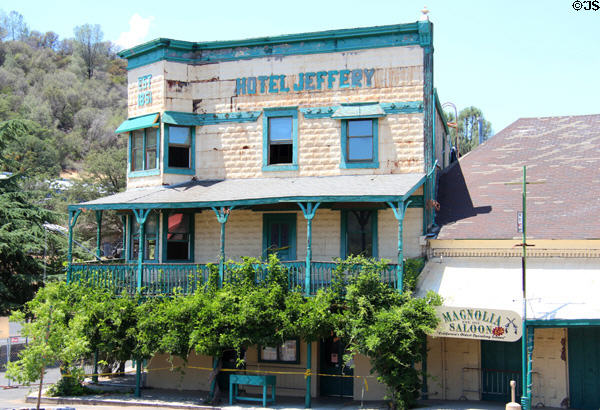 Hotel Jeffrey & Magnolia Saloon where President Roosevelt & John Muir stayed. Coulterville, CA.
