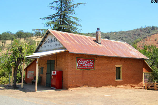 Sun Sun Wo Co Store (1851) used as general store for the area until c1920 in Chinese part of town. Coulterville, CA.