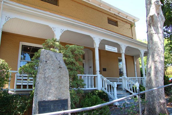 Tuolumne County Museum & Genealogical Society, in former Tuolumne County Jail (1866-1960) (158 Bradford St.). Sonora, CA. On National Register.