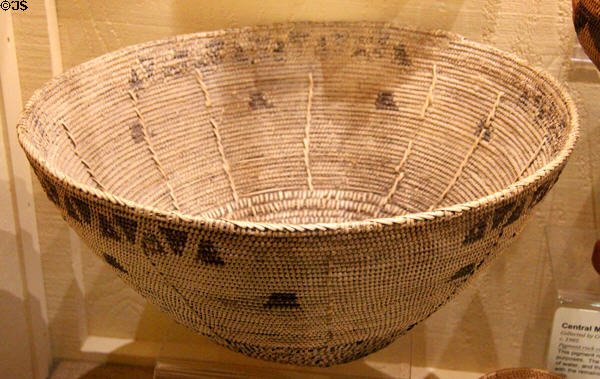 Northern Me-wuk mush boiler basket (c1910) at Tuolumne County Museum. Sonora, CA.