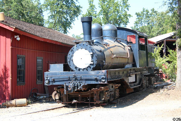Steam locomotive at Railtown 1897 State Historic Park. Jamestown, CA.