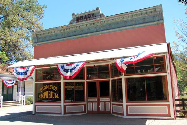 Pioneer Emporium in Brady building (c1899) at Columbia State Historic Park. Columbia, CA.