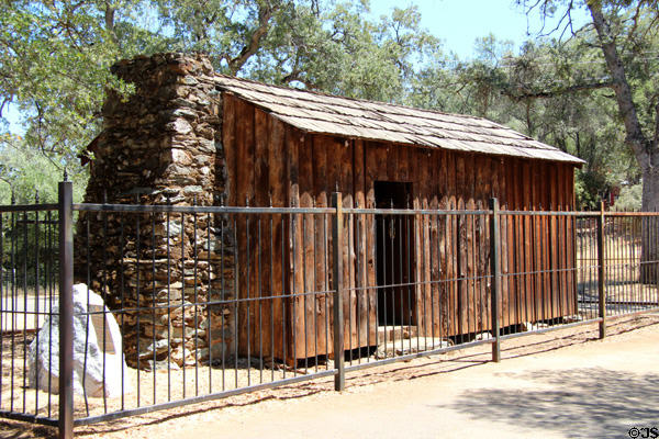 Mark Twain Cabin replica (1922) (Jackass Hill, between Sonora & Angel's Camp). CA.
