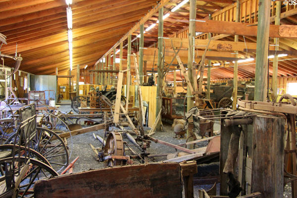 Interior of Mining & Ranching building at Angels Camp Museum. Angels Camp, CA.