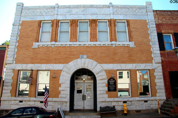 Facade of Calaveras County Downtown Museum building (former Hall of Records) (1893). San Andreas, CA.