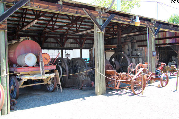 Collection of antique machinery at El Dorado County Historical Museum. Placerville, CA.