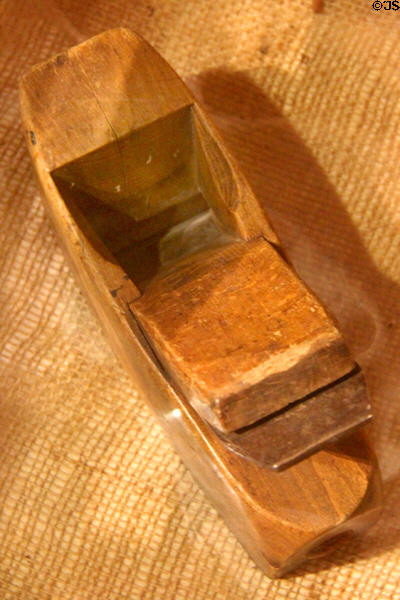 Wood plane once owned by James Marshall the carpenter who discovered gold while building Sutter's Mill at El Dorado County Historical Museum. Placerville, CA.