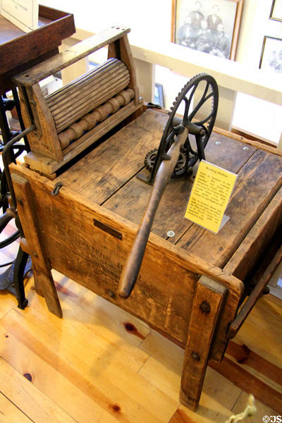 Hand-powered washing machine (c1890's) at Fountain & Tallman Museum. Placerville, CA.