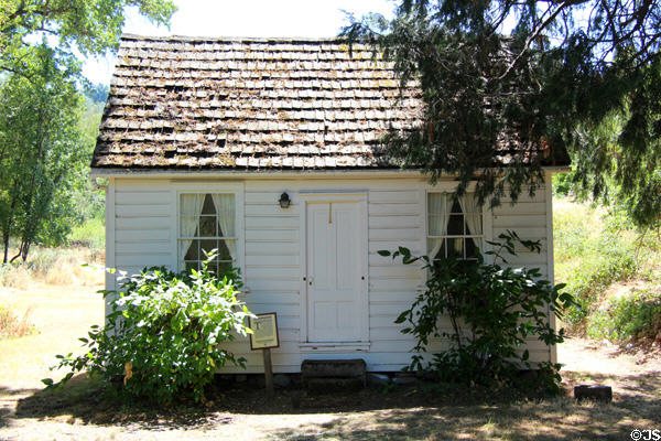 Papini House (c1891) on Main St. at Marshall Gold Discovery SHP. Coloma, CA.