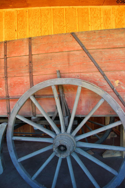 Wagon wheel at Marshall Gold Discovery SHP. Coloma, CA.