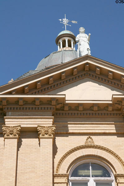 Dome & statue of justice atop Placer County Courthouse (1898). Auburn, CA.