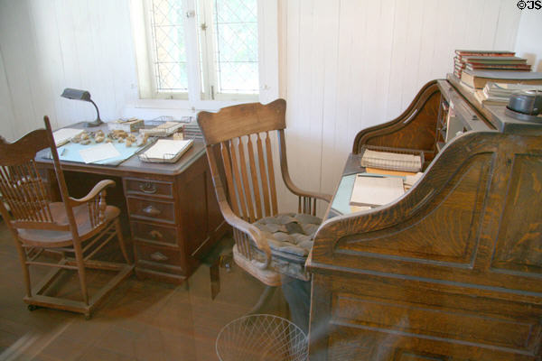 Desks in office at Empire Mine State Historic Park. Grass Valley, CA.