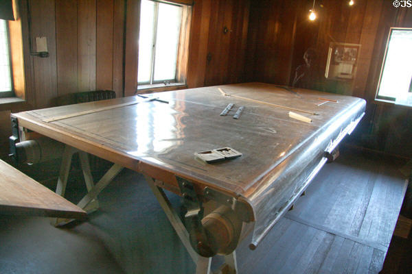 Drafting table in office at Empire Mine State Historic Park. Grass Valley, CA.