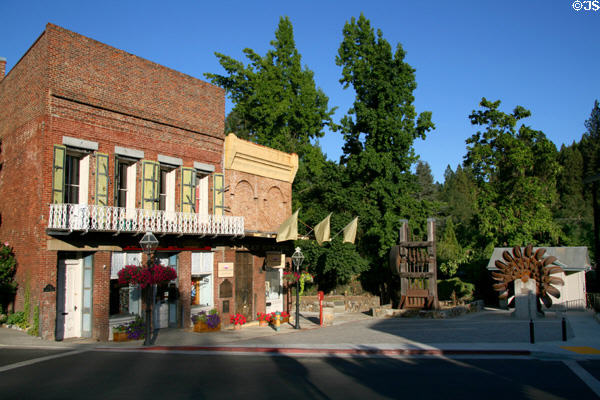 Ott's Assay Office (now Chamber of Commerce) (132 Main St.) & South Yuba Canal Building (1855) (former HQ of company delivery water through network of flumes). Nevada City, CA.