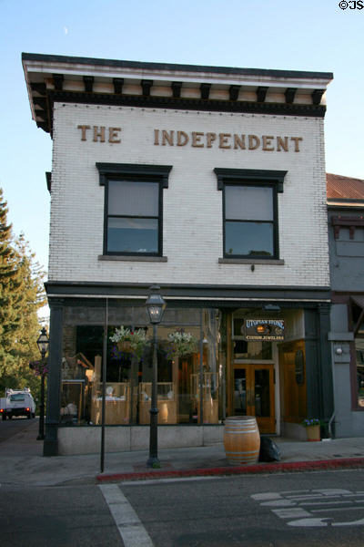 The Independent building (310 Broad St.). Nevada City, CA.