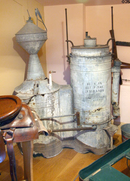 Acetylene Generator at Bidwell Mansion house museum. Chico, CA.