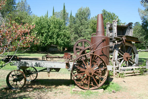 Steam tractor & mill. Shasta, CA.