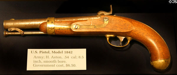 U.S. Army pistol (1842) at Siskiyou County Museum?. Yreka, CA.