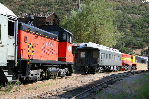 Yreka Western locomotives at Montague Depot Museum. Montague, CA.
