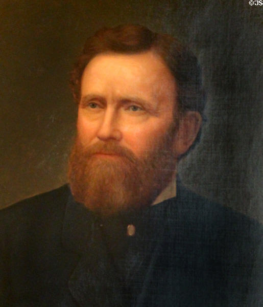 Portrait of California pioneer Enoch Pardee (1826-96) at Pardee Home Museum. Oakland, CA.