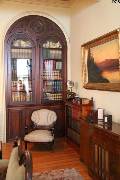 Built-in bookcase at Pardee Home Museum. Oakland, CA.