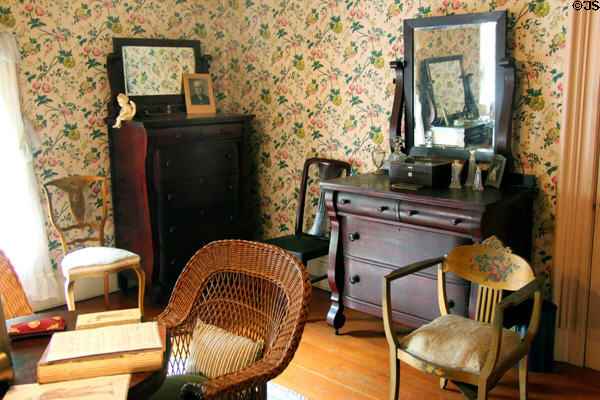 Master bedroom dressers & chairs at Pardee Home Museum. Oakland, CA.